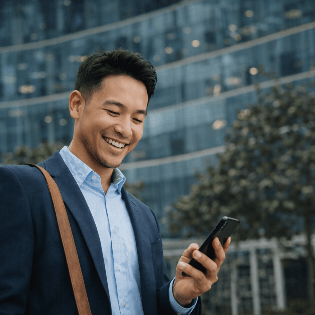 AV delivery phone guy