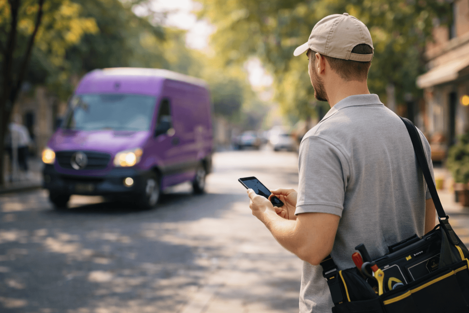 Service providers ordering a ride